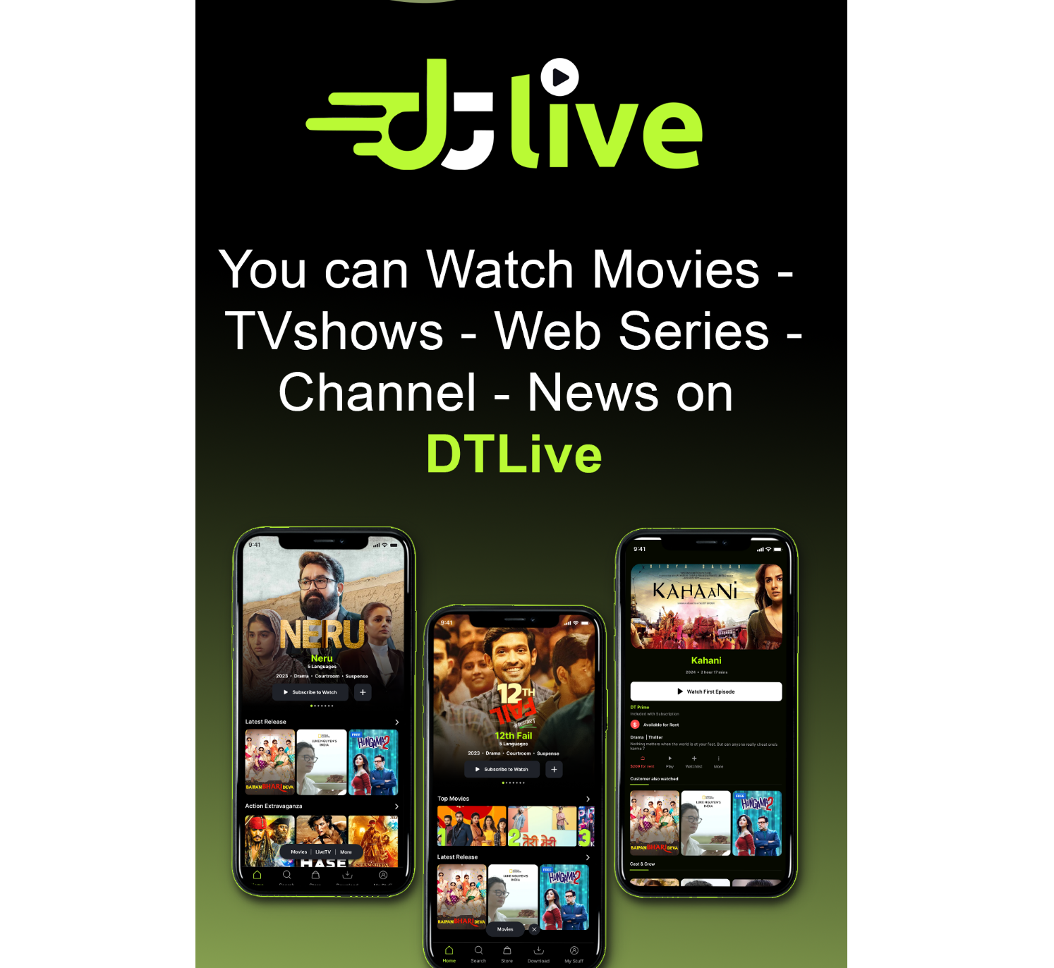 DTLive v1.6 Movie app source code